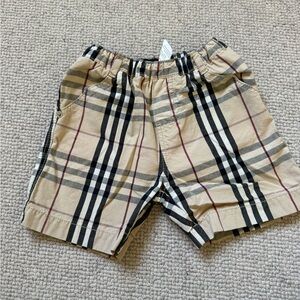 Burberry Kids Checkered Shorts - Beige and Black